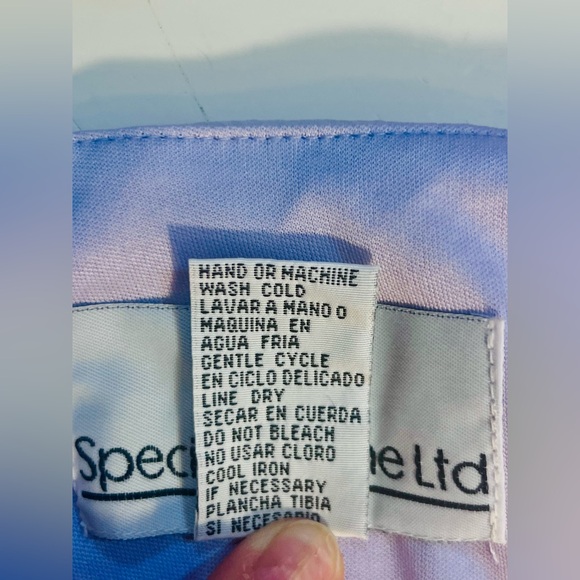 Liz & Co NWT Blue A-line Ombre Patterned Skirt - Picture 7 of 9